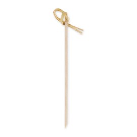 RSVP International 4.5" Bamboo Appetizer Knot & Cocktail Picks, 50 Count | Beautiful, Compostable Bamboo | Use for Drinks, Cakes, Appetizers & More
