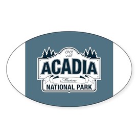 CafePress Acadia National Park Sticker Oval Car Bumper Sticker