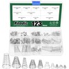 Keadic 123 Pce Conical Spring Compressed Spring Assorted Set, 304