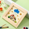 Toddmomy 10 Pcs Unfinished Wood Picture Frames Craft Frames DIY