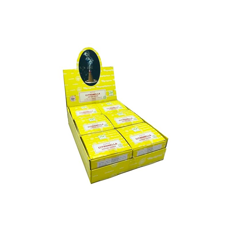 SATYA Incense Cones - CITRONELLA | Pack of 12
