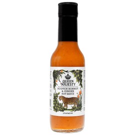 QUEEN MAJESTY HOT SAUCE Hot Sauce Scotch Bonnet Ginger, 5 FZ