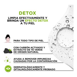 Pond's Limpiador Facial Detox Con Carbón Activado 220 Ml