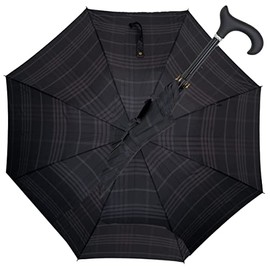 Gastrock Avantgarde Long Automatic Support Umbrella with Soft Grip, Grey-anthracite