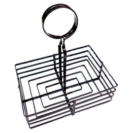 Condiment Basket 20,5X15X23,5 Cm Black Iron - 1 Units