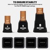 Utopia Bedding Adjustable Bed Furniture Risers - Elevation in Heights