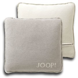 Joop! Uni Doubleface Cushion Cover 50 x 50 cm Feather Ecru