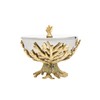 Godinger Decorative Serving Bowl Centerpiece Serveware Golden Branch Metal with