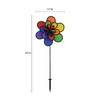In the Breeze 2701 Double Wind Spinner, Inch, 15" Rainbow