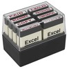 ExcelMark Mini Office Message Rubber Stamp Set - Red Ink