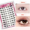 Self Adhesive Eyelashes Press On Eyelash Clusters LASGOOS Natural Charming