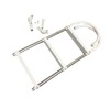 Marine Boat Aluminum White POLYETHYLENE Swim Boarding 3 Steps Ladder