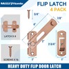 MaozyHomie 4 Inch Flip Latch Gate Latches, 180 Degree Flip