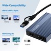 ACASIS USB C DisplayLink Adapter, 4K@60Hz DisplayPort Docking Station for