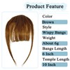 Flying Beauty Clip in Bangs 102% Real Human Hair Bangs