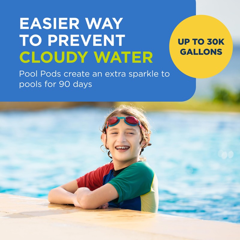 FROG 90-Day Goodbye Cloudy - Dry Formula Prevents Cloudy Water