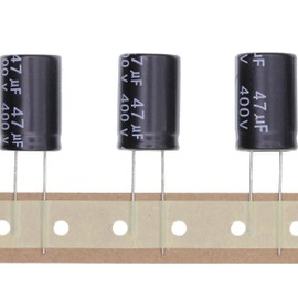 400 V 47UF Plug-In Aluminium Electrolytic Capacitor 16 x 25 16 x 25 mm Pack of 10