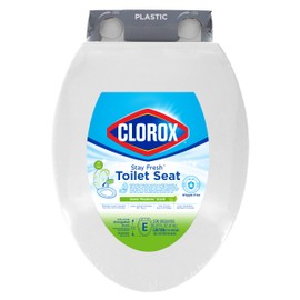 Clorox Elongated Scented Plastic Toilet Seat with Easy-Off Hinges