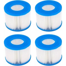 For Bestway, For Coleman SaluSpa, For Intex, For Lay-Z-Spa (Qty. 4) Type VI Spa and Hot Tub Filter Cartridge Replacement For Lay-Z-Spa