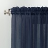 No. 918 Erica Crushed Textured Sheer Voile Rod Pocket Curtain