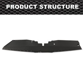 CNNELL Radiator Core Support-Sight Shield Splash Cover Panel, Compatible with Chevy Cruze 2016-2019