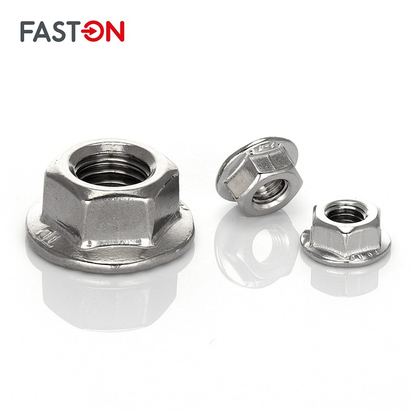 FASTON Flange Nuts M12 with Locking Toothing (Pack of 10)