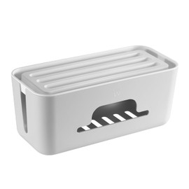 Ewent Cable Storage Box, Cable Management Box, Cable and Socket Box, Cable Organisation, Cable Organisation, Cable Hide, 30.7 x 13.5 x 13 cm, White