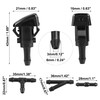X AUTOHAUX 2pcs Windshield Washer Nozzle for Subaru Impreza 2008-2014