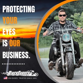 Bikershades Motorcycle Biker Safety Day Riding Sunglass Foam Padded Men Wind Dust Resistant