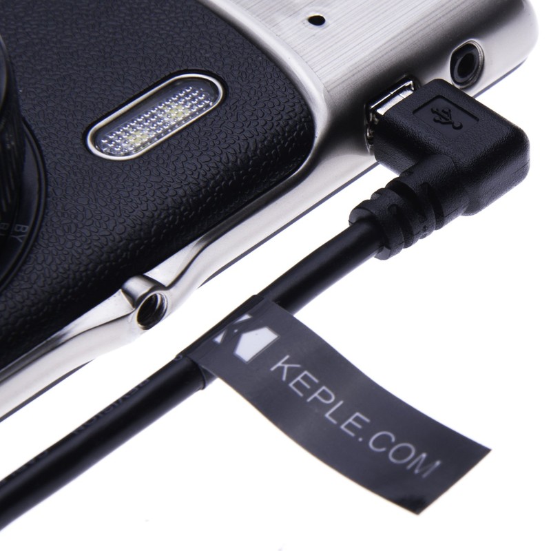 Keple Rechter Winkel Mini USB Kabel Ladegerät und Datentransfer USB
