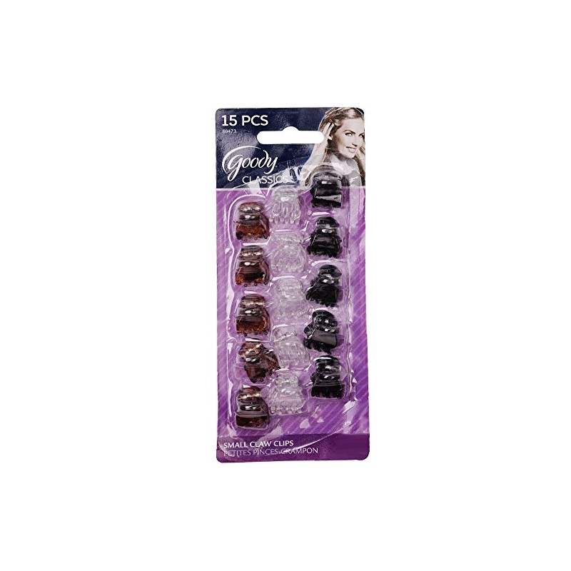 Goody WoMens Classics Mini pinza de garra, Micro, 15 unidades
