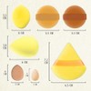 Juego de 15 esponjas de maquillaje,polvo facial, esponjas de maquillaje,