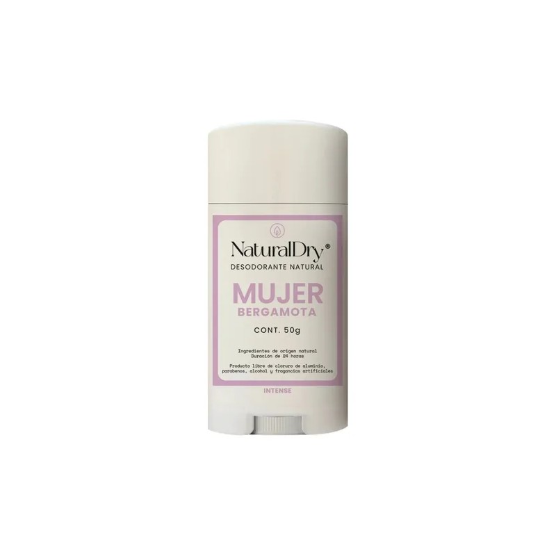 Desodorante Naturaldry Mujer Intense Bergamota En Barra 50g