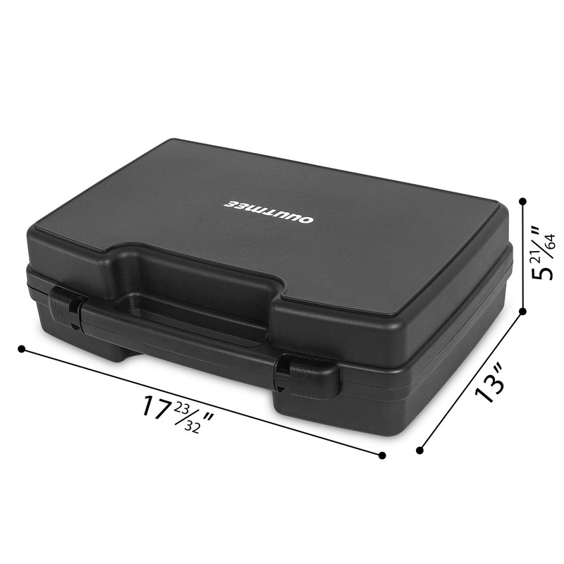 OUUTMEE 17" x 11.22" x 4.96" Portable Hard-Shell Case