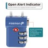 Fosmon TSA Accepted Luggage Locks, (2 Pack) Open Alert Indicator
