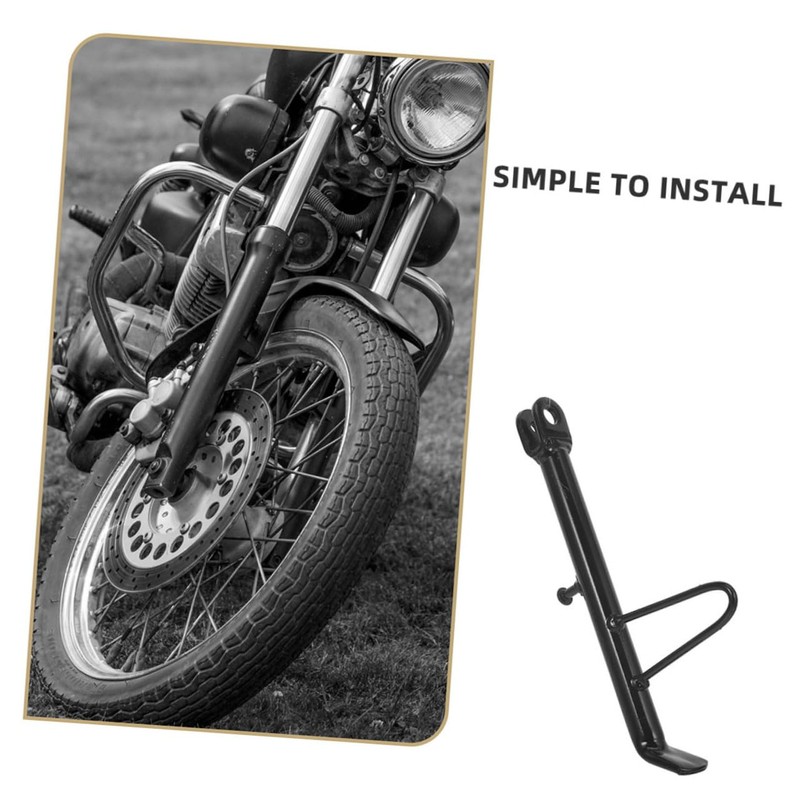 BUGUUYO Motorcycle Kickstand Pad Adjustable Foot Side Support Stand for