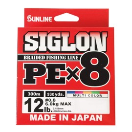 Sunline Century PEx8 Line, 98.4 ft (300m), 5 Colors, No. 0.8, 12LB J.S