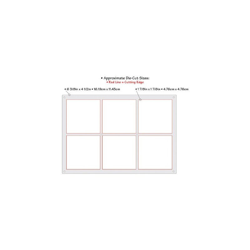 Sizzix Thinlits Die Grid Works 1 7/8-inch Squares by Susan