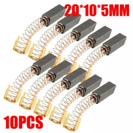 Unbranded 10pcs Spring Carbon brush for Electric Motors 20mm x 10mm x 5mm Replacement Part