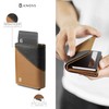 Jenoss Smart Wallet For Men: Full Grain Leather, Handcrafted, Metal