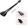 COEZFE Motherboard USB 2.0 to Dual 9 pin Extension Cable,