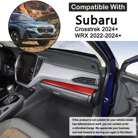 Aunginsy - Tira de panel inferior para consola central, compatible con Subaru Crosstrek 2024+/WRX 2022-2024 para tablero de control central, moldura debajo del panel, calcomanía decorativo para
