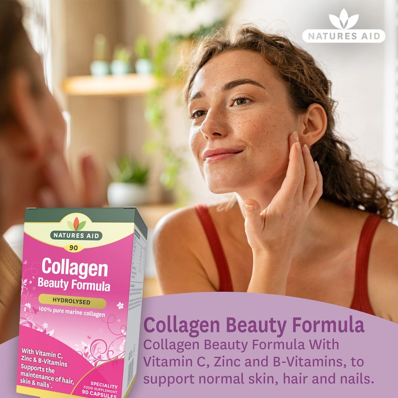 Natures Aid Collagen Beauty Formula (with Vitamin C, Zinc &