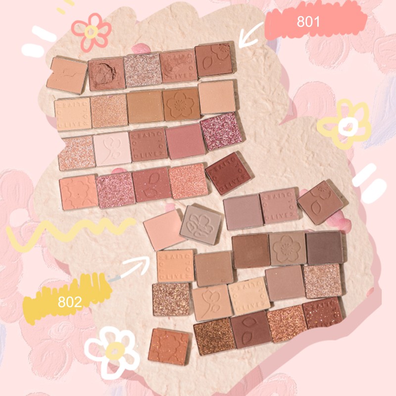 HOLD LIVE 20 Colors Eyeshadow Palette High Pigmented Glitter Matte