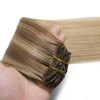 XDhair Clip-In Real Hair Extensions, 55 cm, 120 g, 6