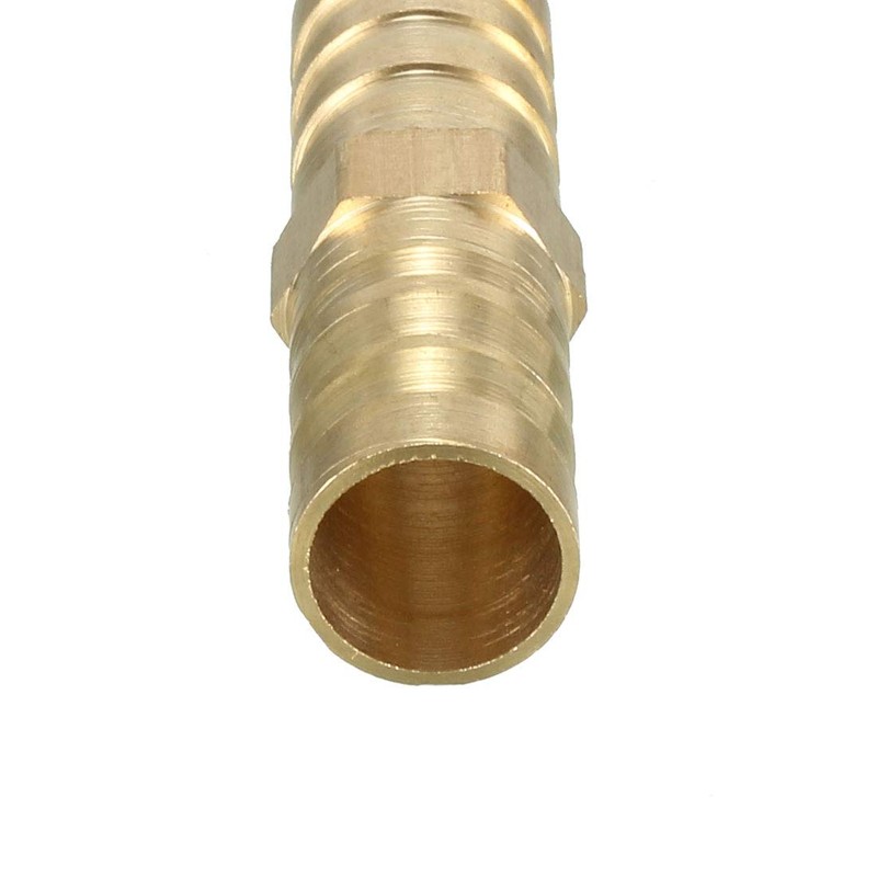 sourcing map 12mm Brass Barb Hose Fitting Straight Connector Coupler