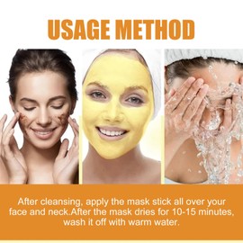 Turmeric Skincare Trio Set - Brightening Mud Mask Stick, Cleansing Face Wash & Hydrating Moisturiser - Glow & Radiance Kit