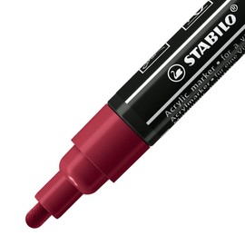STABILO Acrylic Marker FREE Acrylic - T300 2-3 mm Bullet Tip - Box of 5 - Purple
