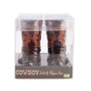 MDI Australia TJ-SP_CB Cowboy Boots Salt & Pepper Set, Brown