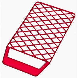Linzer Products RM115 4" Mini Roller Grid, Red
